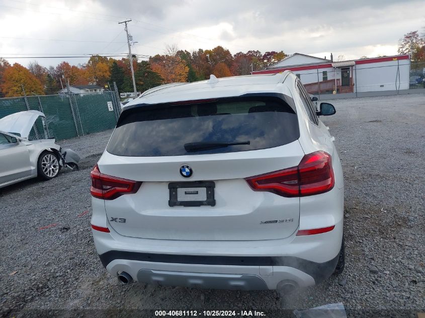 2021 BMW X3 xDrive30I VIN: 5UXTY5C07M9G23908 Lot: 40681112