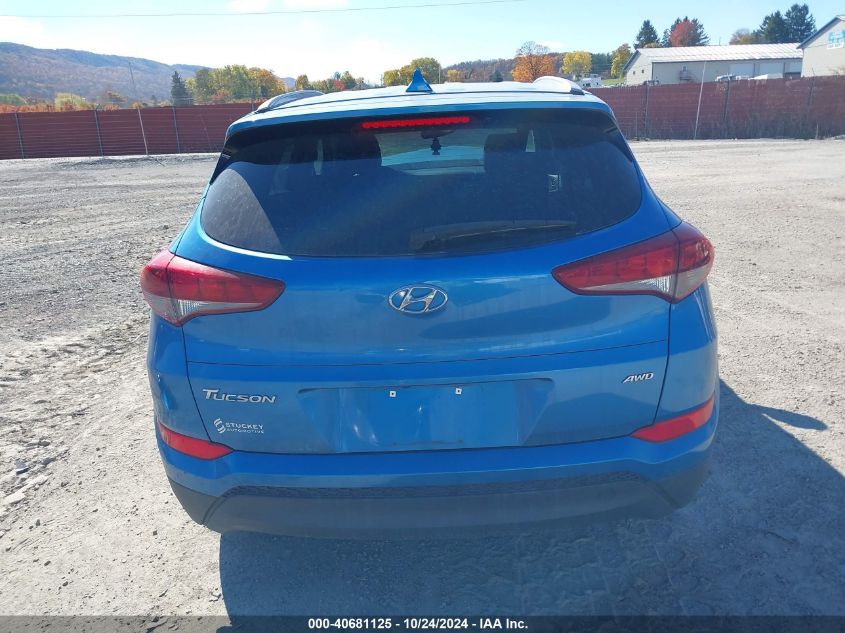 2017 Hyundai Tucson Se Plus VIN: KM8J3CA41HU548555 Lot: 40681125