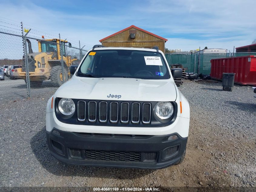 2017 Jeep Renegade Sport 4X4 VIN: ZACCJBAB6HPG42945 Lot: 40681169