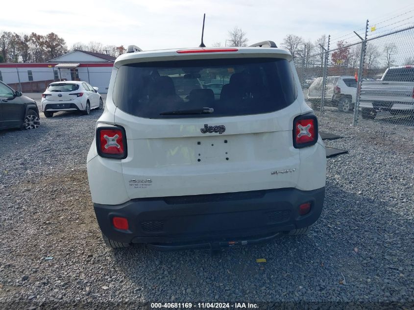 2017 Jeep Renegade Sport 4X4 VIN: ZACCJBAB6HPG42945 Lot: 40681169