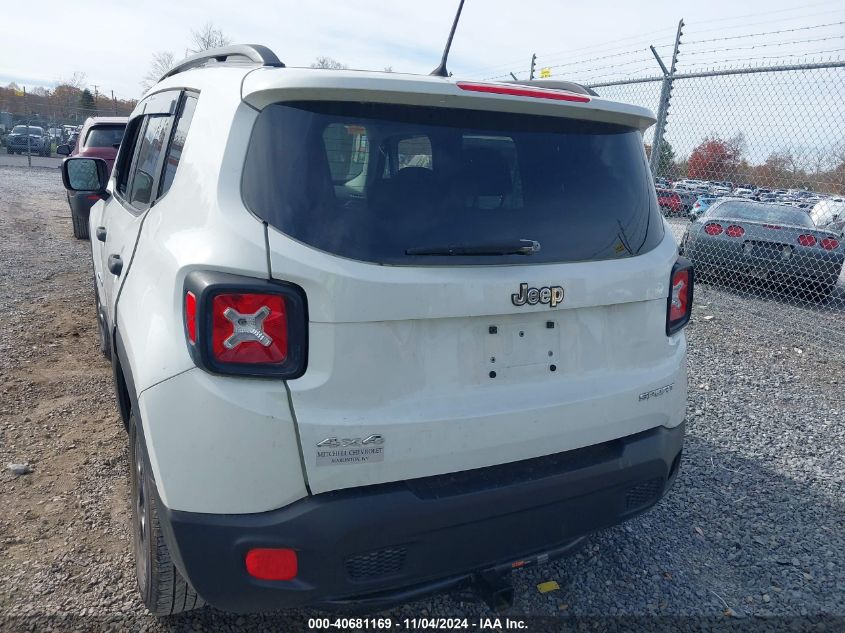 2017 Jeep Renegade Sport 4X4 VIN: ZACCJBAB6HPG42945 Lot: 40681169