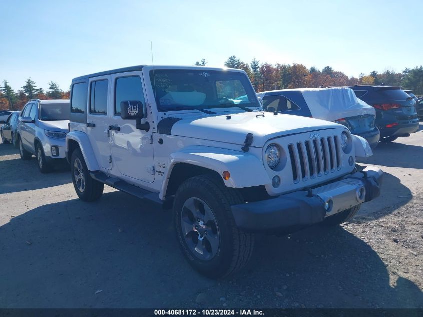 2017 Jeep Wrangler Unlimited Sahara 4X4 VIN: 1C4BJWEG1HL706631 Lot: 40681172