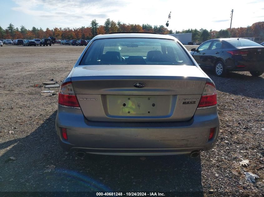 2008 Subaru Legacy 2.5I Limited VIN: 4S3BL626687217348 Lot: 40681248