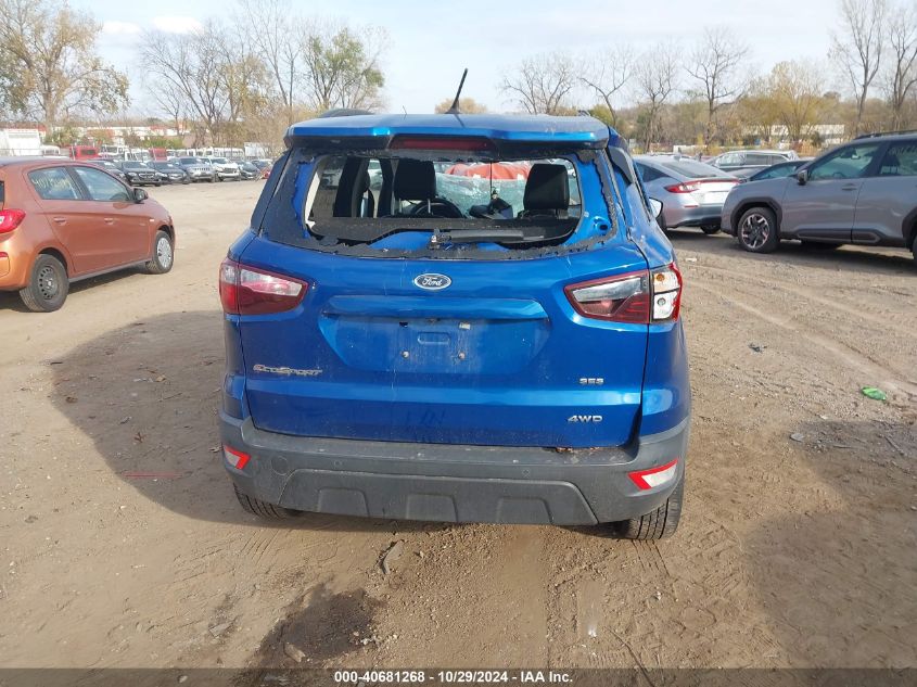 2020 Ford Ecosport Ses VIN: MAJ6S3JLXLC315220 Lot: 40681268