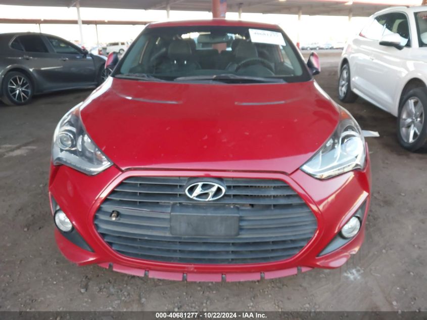 2013 HYUNDAI VELOSTER TURBO W/BLACK - KMHTC6AE6DU151470