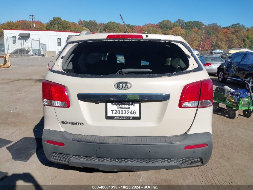 2011 Kia Sorento Lx VIN: 5XYKT3A11BG173984 Lot: 40681315