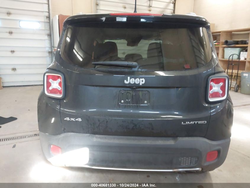 2016 Jeep Renegade Limited VIN: ZACCJBDT6GPC74284 Lot: 40681330