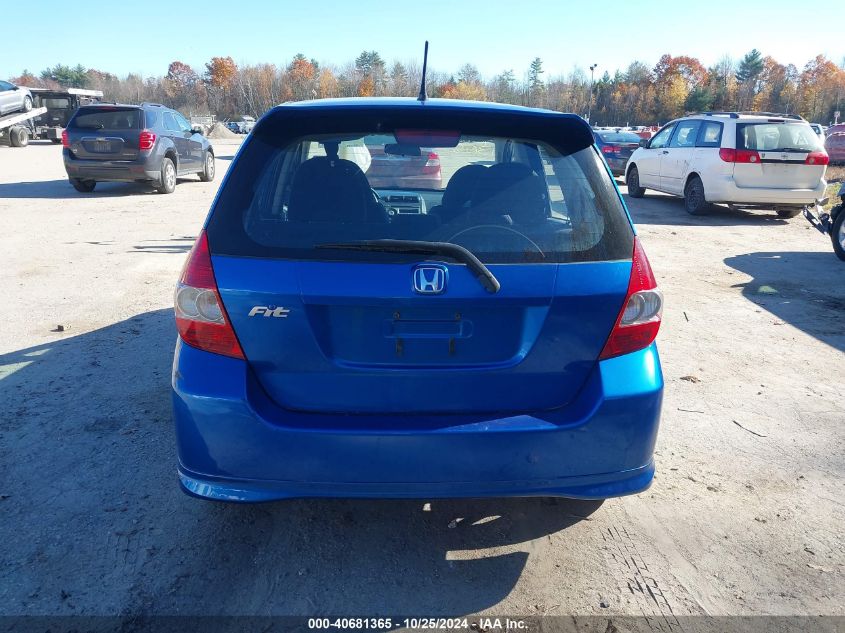 2007 Honda Fit Sport VIN: JHMGD38697S034223 Lot: 40681365