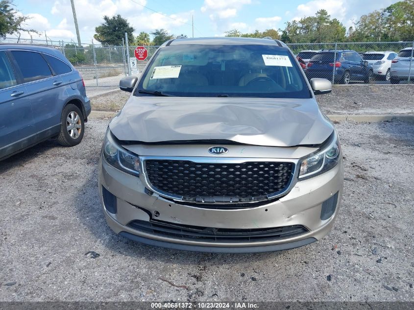 2017 Kia Sedona Lx VIN: KNDMB5C16H6284725 Lot: 40681372