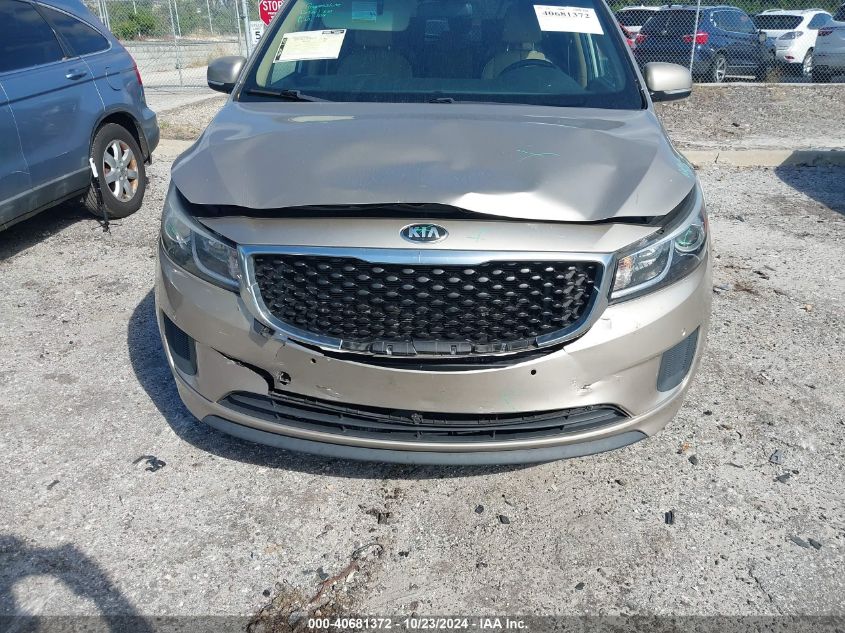 2017 Kia Sedona Lx VIN: KNDMB5C16H6284725 Lot: 40681372