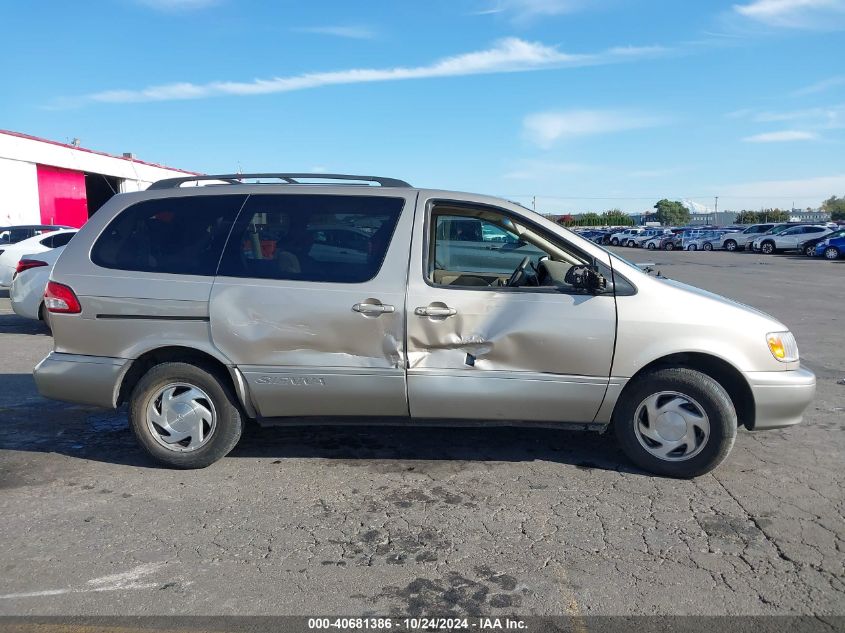 2002 Toyota Sienna Le VIN: 4T3ZF13C92U500559 Lot: 40681386