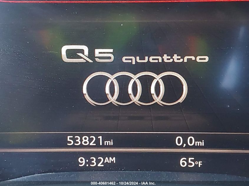 2018 Audi Q5 2.0T Premium/2.0T Tech Premium VIN: WA1ANAFY4J2059948 Lot: 40681462