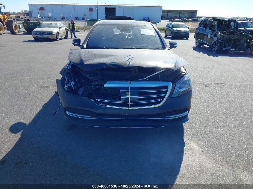 2019 Mercedes-Benz S 560 4Matic VIN: WDDUG8GB4KA476144 Lot: 40681536