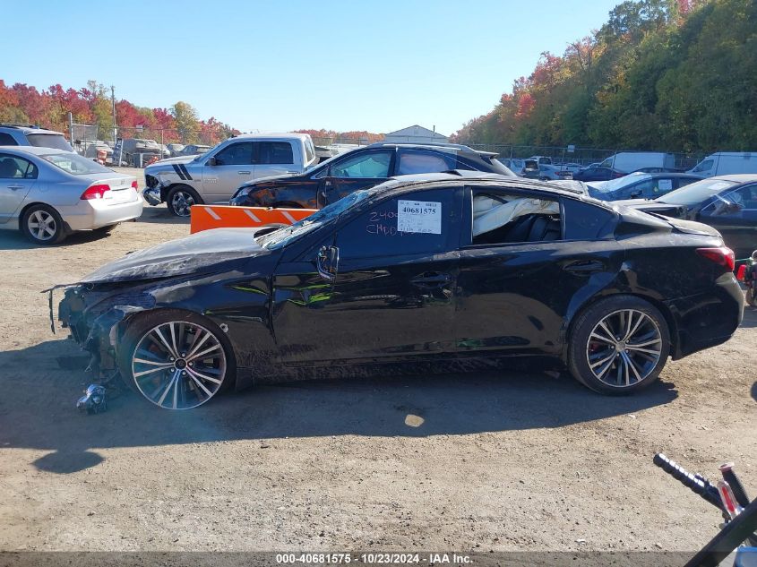 2021 Infiniti Q50 Red Sport 400 Awd VIN: JN1FV7DR5MM880336 Lot: 40681575