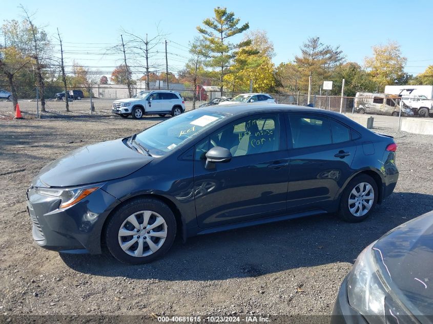 2023 Toyota Corolla Le VIN: JTDB4MEE8P3012575 Lot: 40681615