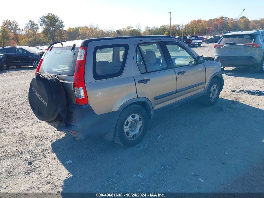 2005 Honda Cr-V Lx VIN: JHLRD78505C049079 Lot: 40681635