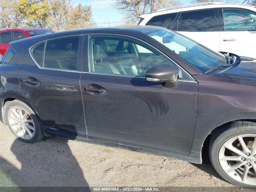 2012 Lexus Ct 200H Premium VIN: JTHKD5BH7C2104120 Lot: 40681683