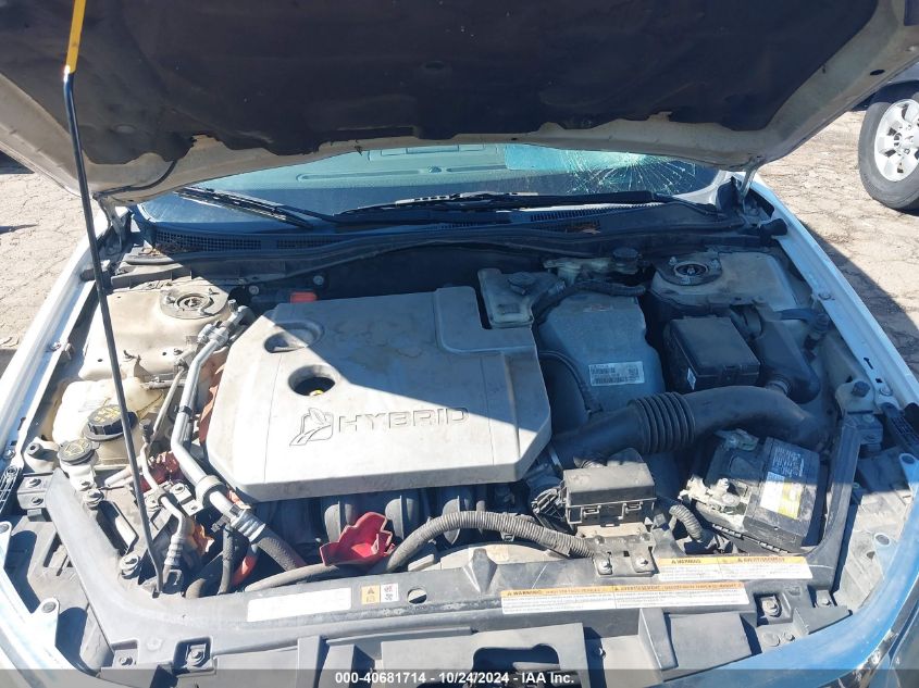 2010 Ford Fusion Hybrid VIN: 3FADP0L37HR381744 Lot: 40681714