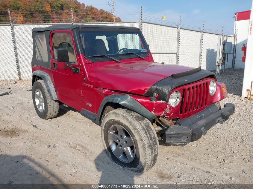 1998 Jeep Wrangler Se VIN: 1J4FY29P6WP745036 Lot: 40681773