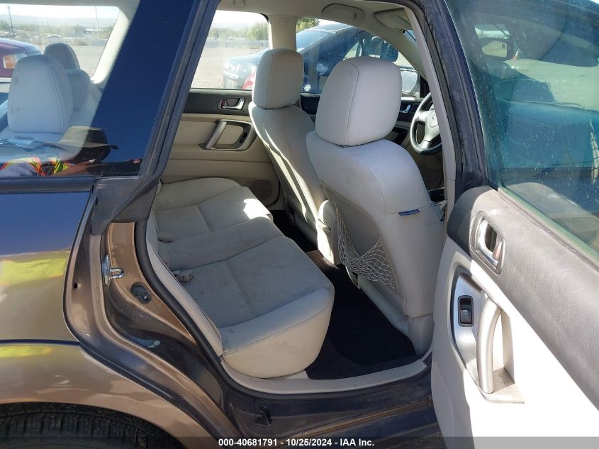 2009 SUBARU OUTBACK VIN: 4S4BP61C397347984