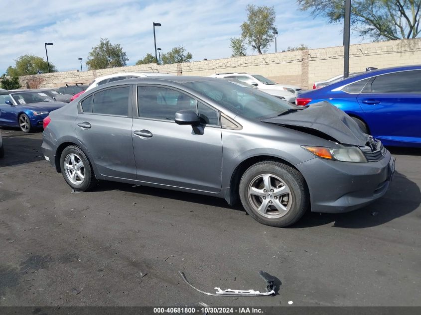 2012 Honda Civic Natural Gas VIN: 19XFB5F57CE002425 Lot: 40681800