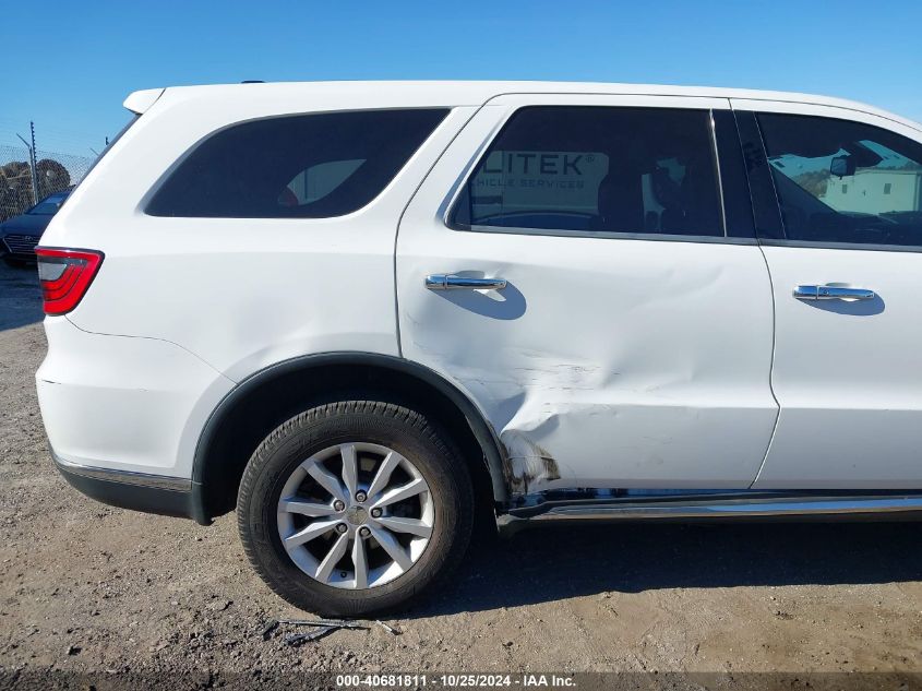 2014 Dodge Durango Sxt VIN: 1C4RDJAG8EC970942 Lot: 40681811