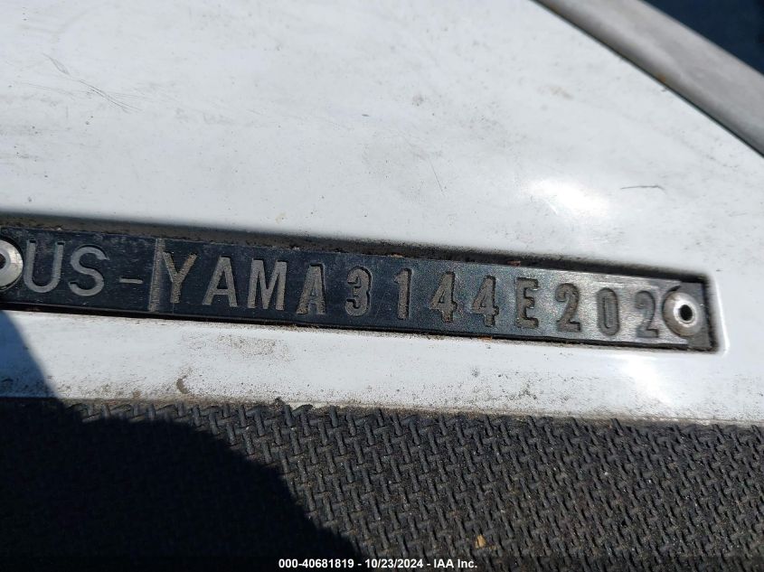 2002 Yamaha Waverunner VIN: 01ZCF1304EW234475 Lot: 40681819