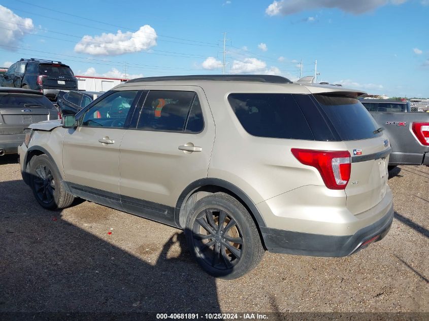 2017 Ford Explorer Xlt VIN: 1FM5K7D82HGC04872 Lot: 40681891