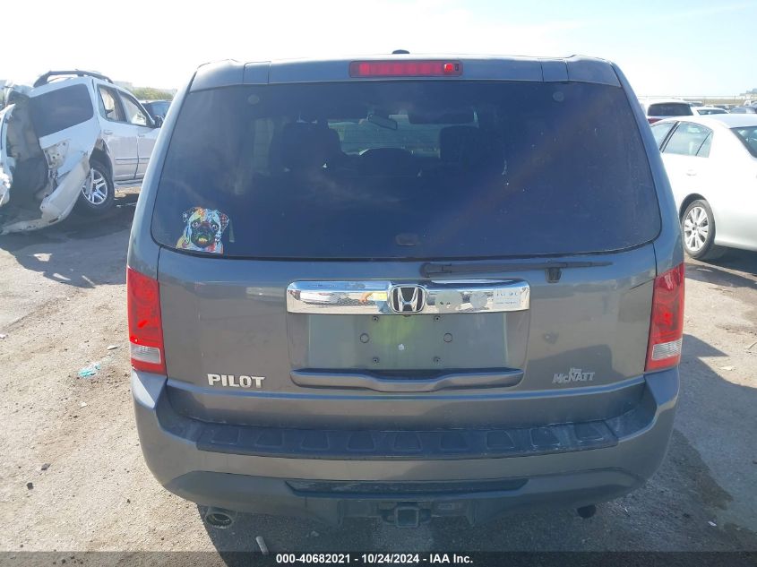 2012 Honda Pilot Exl VIN: 5FNYF3H51CB042850 Lot: 40682021