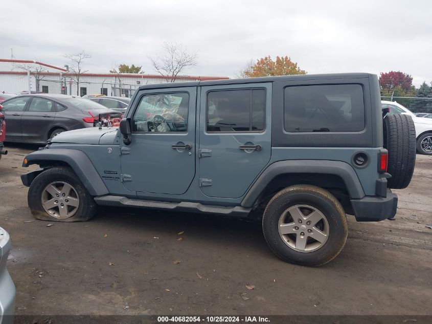 2014 Jeep Wrangler Unlimited Sport VIN: 1C4BJWDG0EL313121 Lot: 40682054