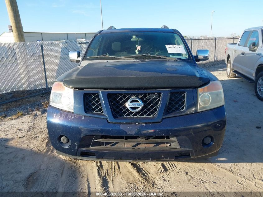 2009 Nissan Armada Se/Le VIN: 5N1BA08D09N600929 Lot: 40682083