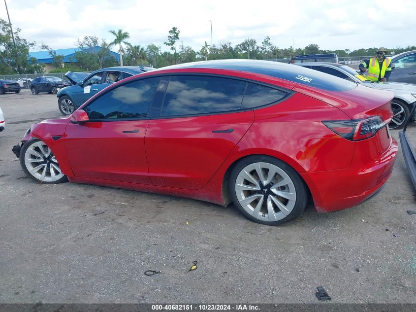 2023 Tesla Model 3 Rear-Wheel Drive VIN: 5YJ3E1EA7PF491586 Lot: 40682151