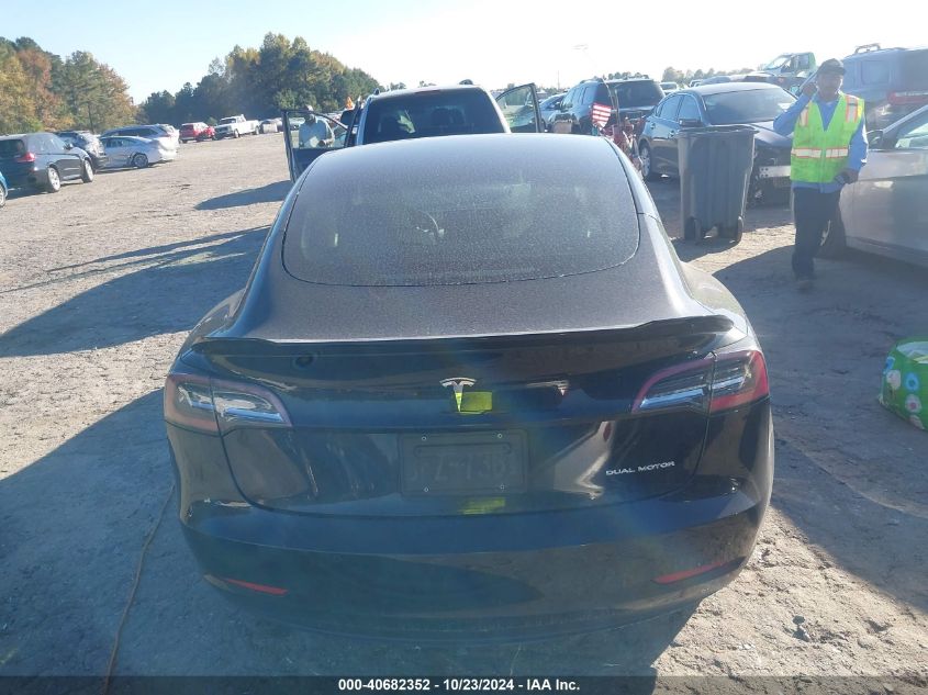 2021 Tesla Model 3 Long Range Dual Motor All-Wheel Drive VIN: 5YJ3E1EB4MF015588 Lot: 40682352