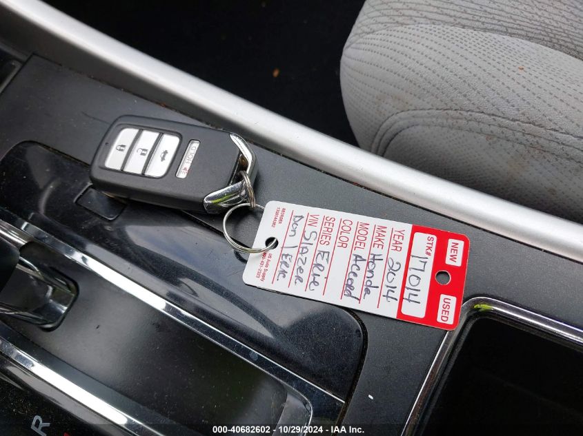 Image 11 of 2014 HONDA ACCORD  salvage vehicle - Lot #40682602 at IAAI