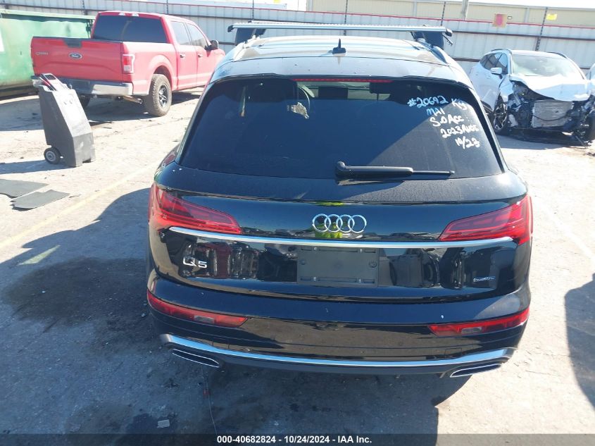 2023 Audi Q5 Premium Plus 45 Tfsi S Line Quattro VIN: WA1EAAFY0P2047186 Lot: 40682824