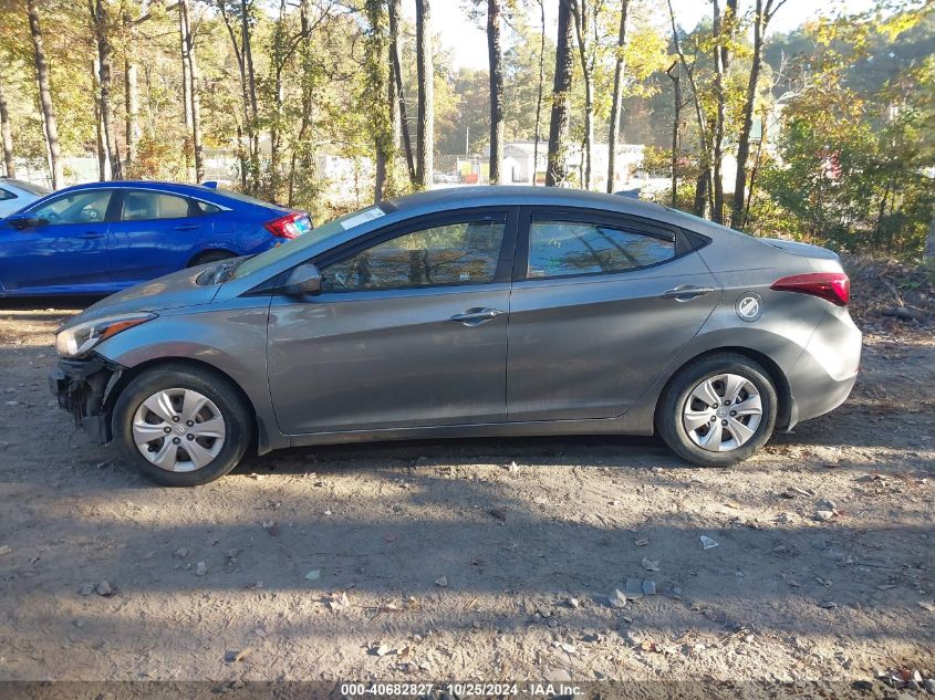 2016 Hyundai Elantra Se/Sport/Limited VIN: KMHDH4AE4GU601244 Lot: 40682827