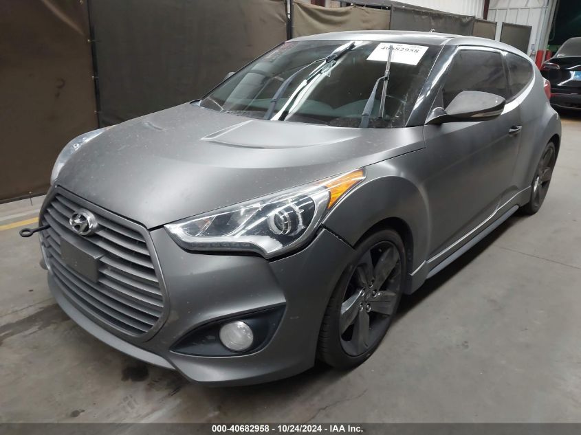 VIN KMHTC6AE5FU231006 2015 Hyundai Veloster, Turbo no.2