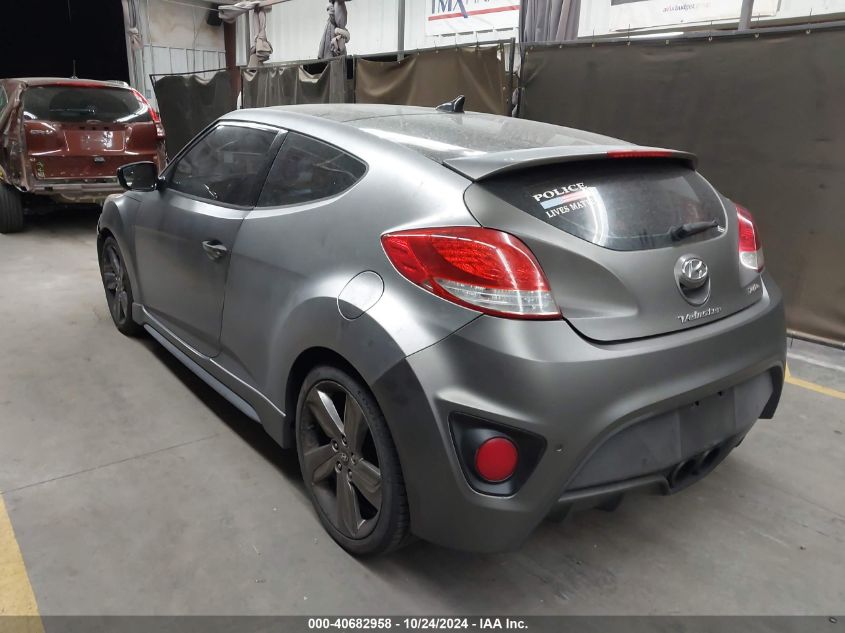 VIN KMHTC6AE5FU231006 2015 Hyundai Veloster, Turbo no.3