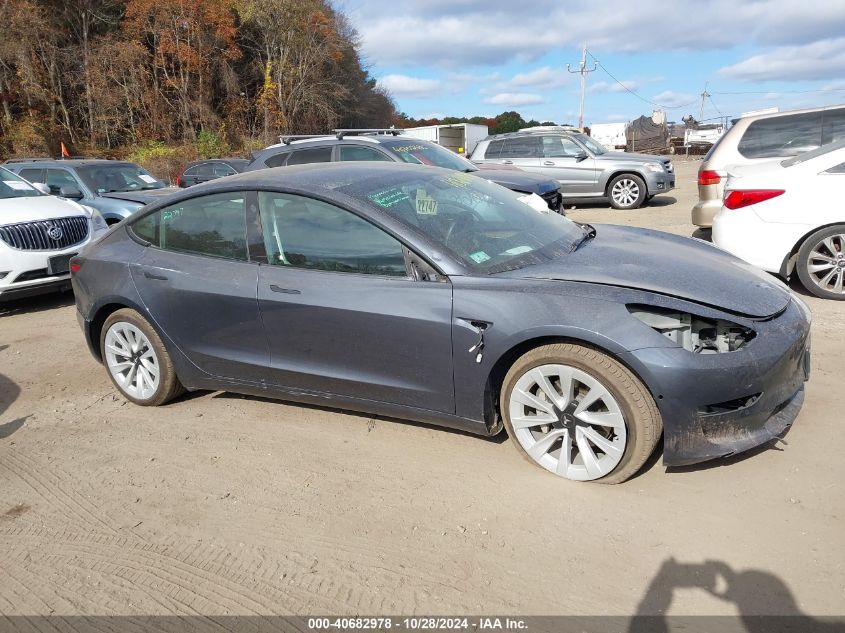 2022 Tesla Model 3 VIN: 5YJ3E1EB6NF258630 Lot: 40682978