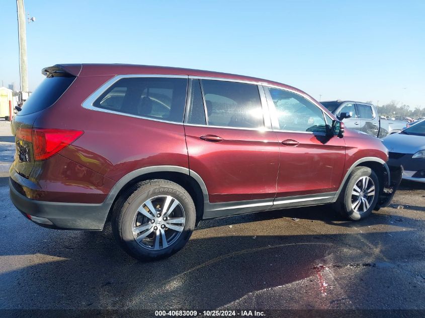 2017 Honda Pilot Ex-L VIN: 5FNYF5H79HB038372 Lot: 40683009