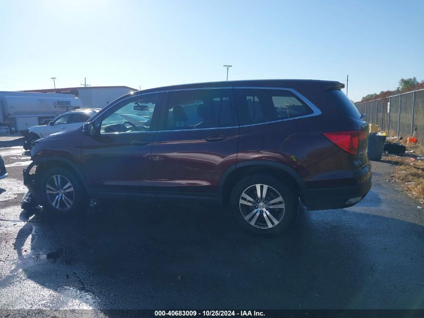 2017 Honda Pilot Ex-L VIN: 5FNYF5H79HB038372 Lot: 40683009