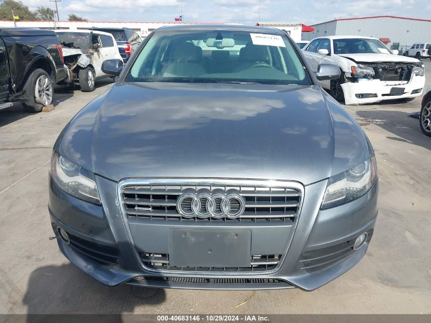 2012 Audi A4 2.0T Premium VIN: WAUFFAFL4CN011183 Lot: 40683146