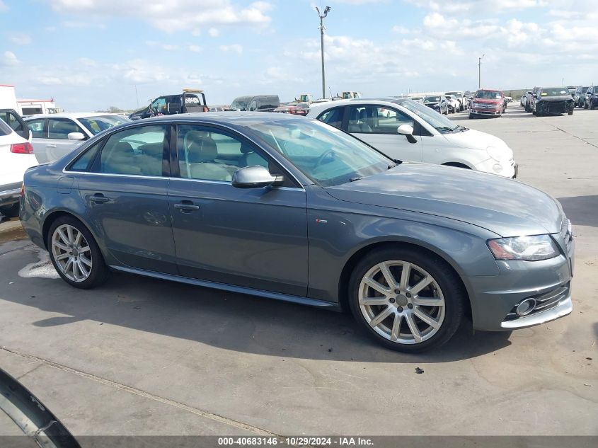 2012 Audi A4 2.0T Premium VIN: WAUFFAFL4CN011183 Lot: 40683146