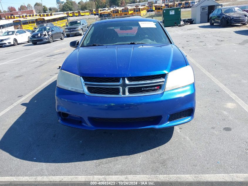 2012 Dodge Avenger Se VIN: 1C3CDZAG7CN29108 Lot: 40683423