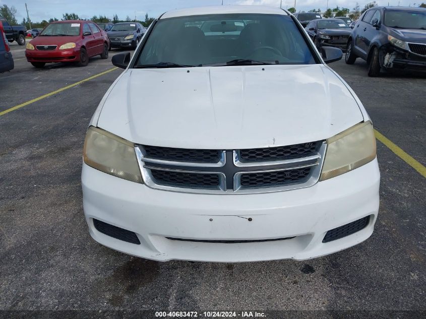 2013 Dodge Avenger Se VIN: 1C3CDZAB8DN687876 Lot: 40683472