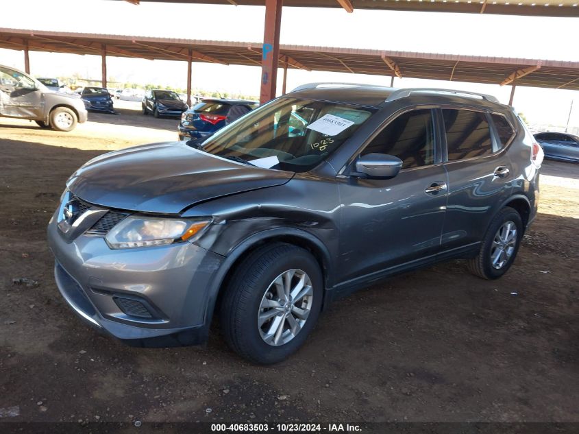 VIN KNMAT2MT6GP678121 2016 NISSAN ROGUE no.2