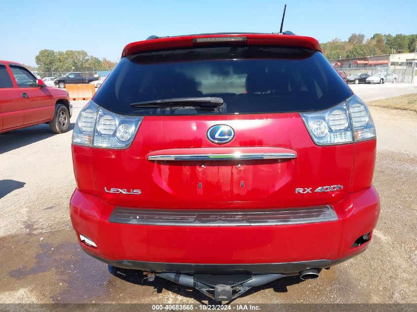 2008 Lexus Rx 400H VIN: JTJHW31U282062789 Lot: 40683565