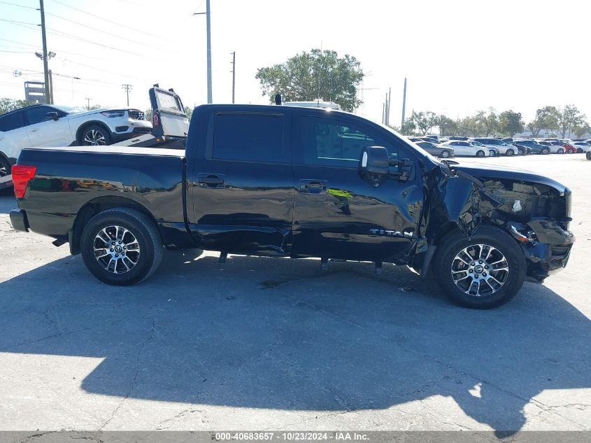 2021 Nissan Titan Sv 4X2 VIN: 1N6AA1EF4MN519191 Lot: 40683657