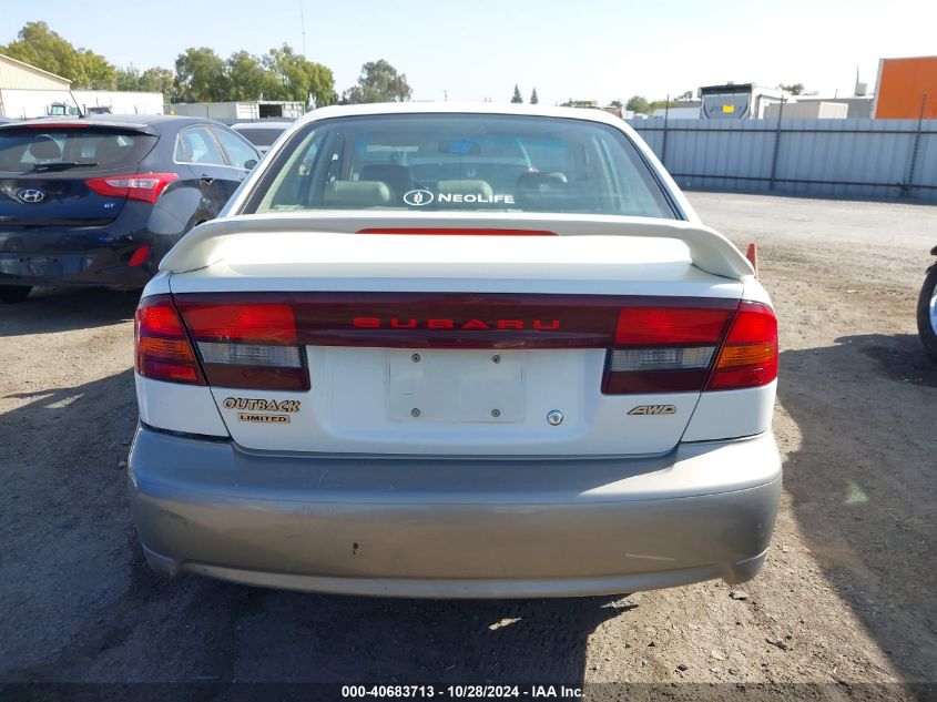 2002 Subaru Outback Limited VIN: 4S3BE686227205500 Lot: 40683713