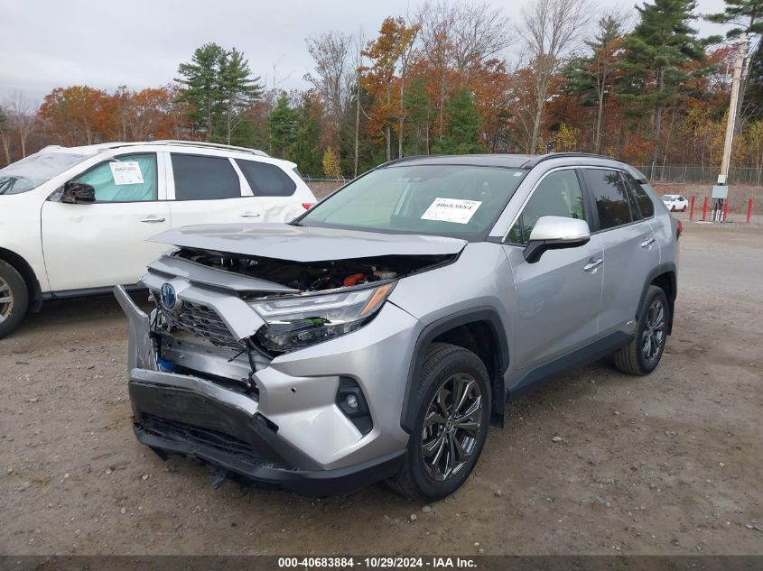 2022 Toyota Rav4 Hybrid Limited VIN: JTMD6RFV4NJ016730 Lot: 40683884